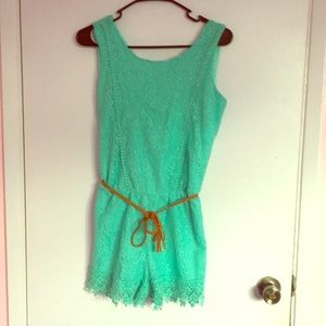 A Jolt Aqua Romper